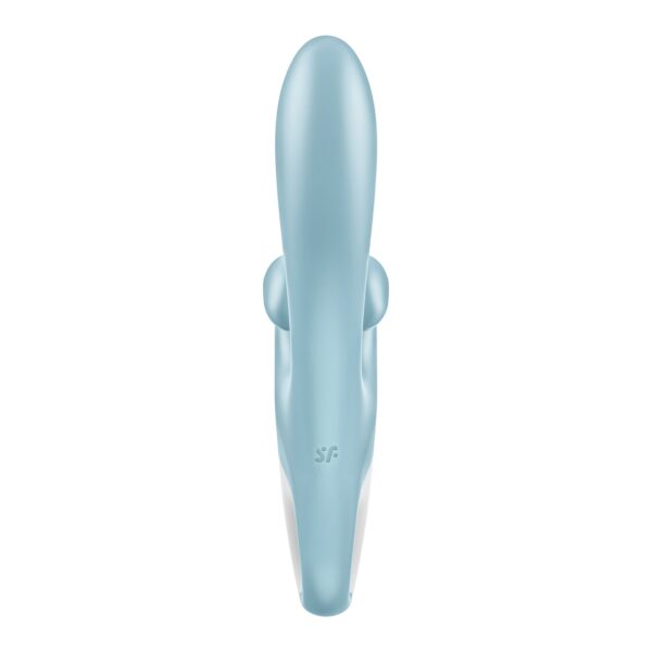 Вібратор-кролик Satisfyer Touch Me Blue, подвійний відросток, 3 потужні мотори