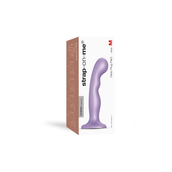 Насадка для страпона Strap-On-Me Dildo Plug P&G Lilas Metallic M