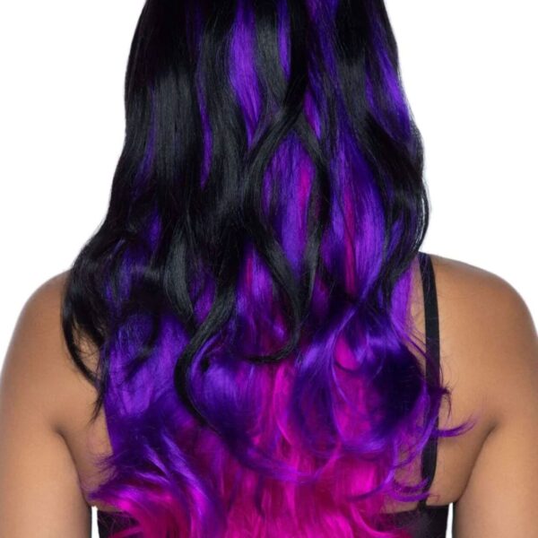 Leg Avenue Allure Multi Color Wig Black/Purple