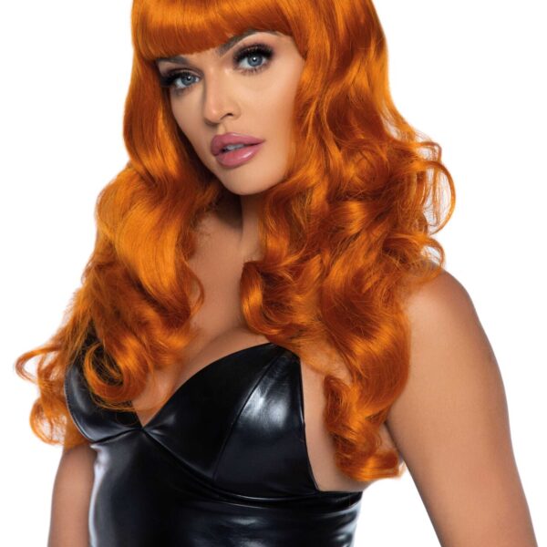 Хвиляста перука Leg Avenue Misfit Long Wavy Wig Ginger, довга, реалістичний вигляд, 61 см