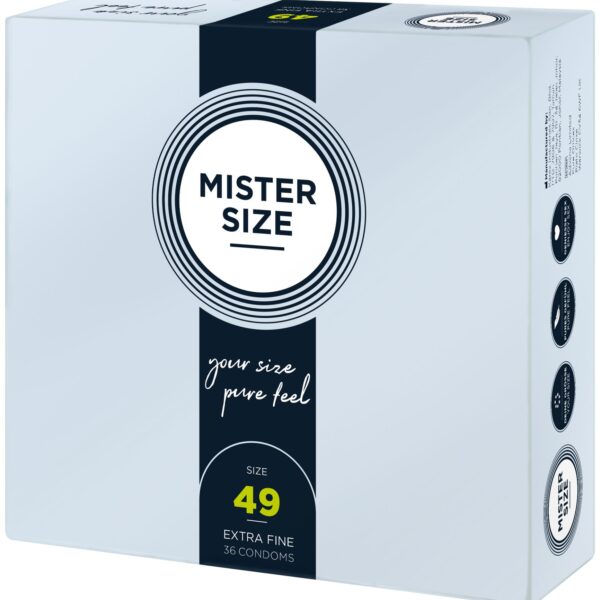 Презервативи Mister Size - pure feel - 49 (36 condoms), товщина 0,05 мм