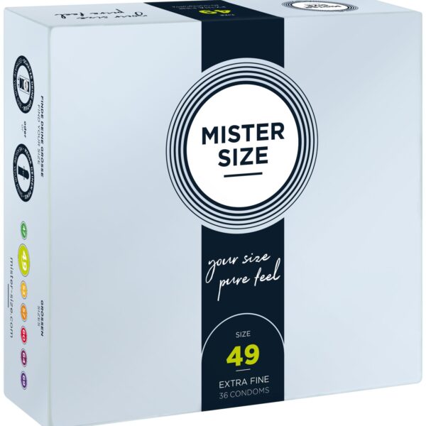 Презервативи Mister Size - pure feel - 49 (36 condoms), товщина 0,05 мм