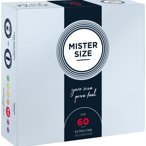 Презервативи Mister Size - pure feel - 60 (36 condoms), товщина 0,05 мм