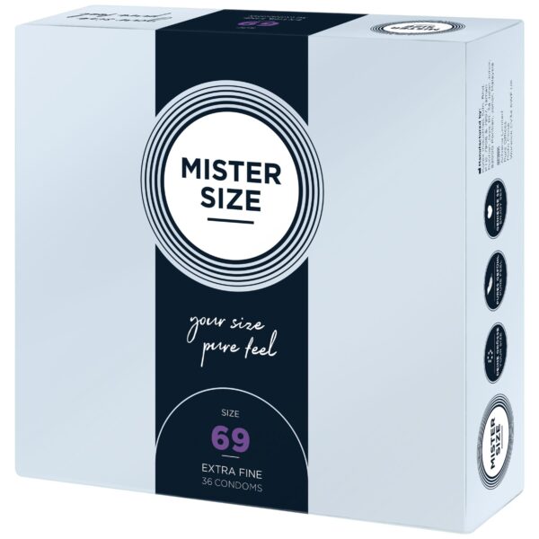 Презервативи Mister Size - pure feel - 69 (36 condoms), товщина 0,05 мм