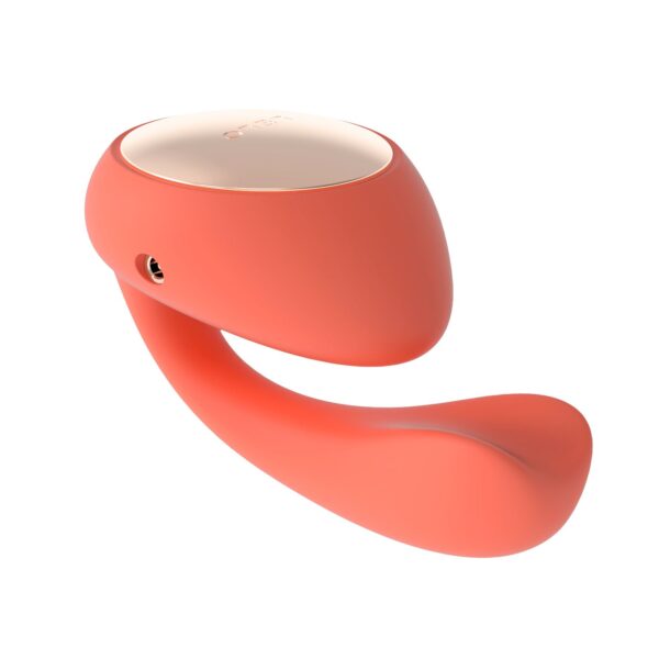 Смарт-вібратор LELO Ida Wave Coral Red, вагінально-кліторальний, технологія WaveMotion, 2 мотори