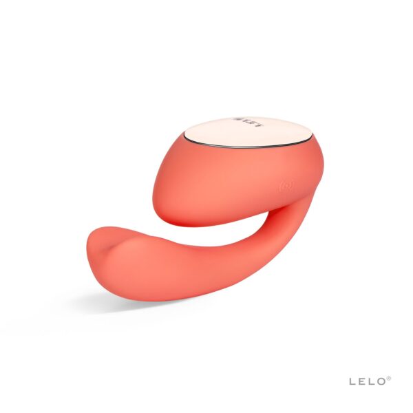 Смарт-вібратор LELO Ida Wave Coral Red, вагінально-кліторальний, технологія WaveMotion, 2 мотори