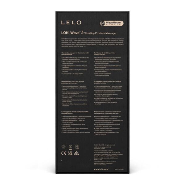 Масажер простати LELO Loki Wave 2 Black, 2 мотори, манливий рух + вібрація