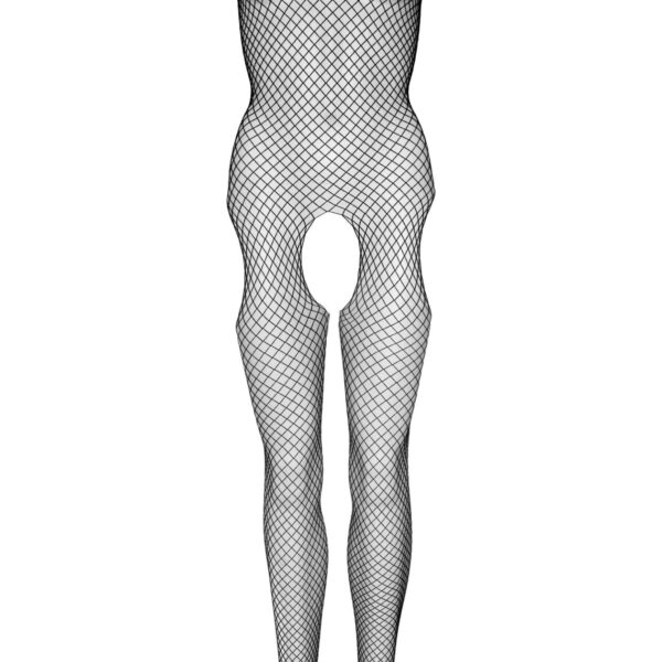 Бодістокінг Leg Avenue Suspender Bodystocking One size Black, велика сітка, доступ