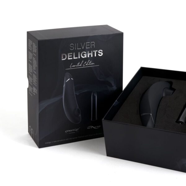 Преміальний подарунковий набір Silver Delights Collection: Womanizer Premium та We-Vibe Tango