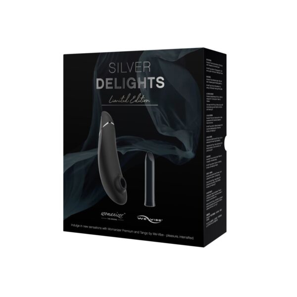 Преміальний подарунковий набір Silver Delights Collection: Womanizer Premium та We-Vibe Tango