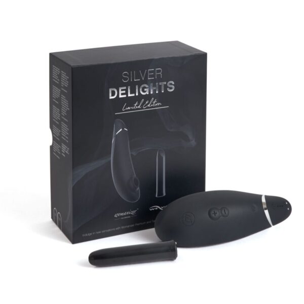 Преміальний подарунковий набір Silver Delights Collection: Womanizer Premium та We-Vibe Tango