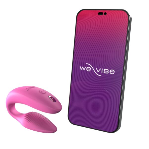 Смарт-вібратор для пар We-Vibe Sync 2 Rose, 10 віброрежимів, пульт ДК