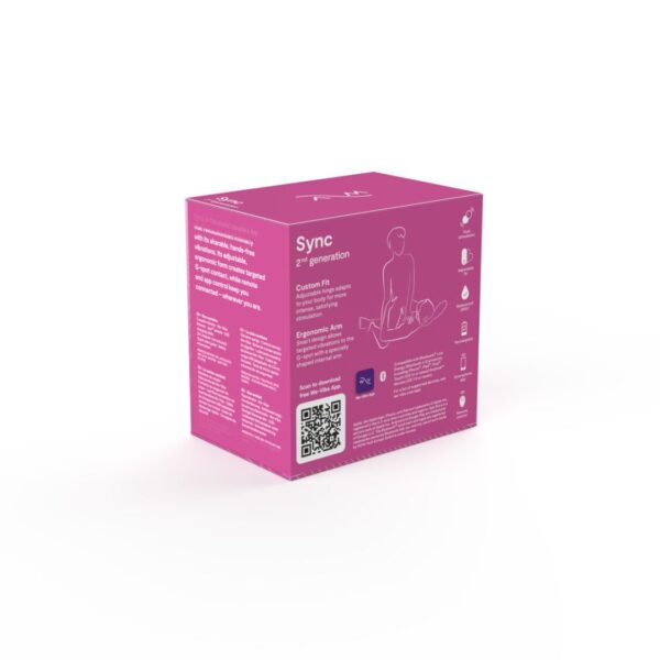 Смарт-вібратор для пар We-Vibe Sync 2 Rose, 10 віброрежимів, пульт ДК