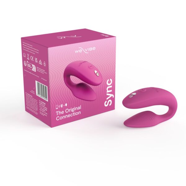 Смарт-вібратор для пар We-Vibe Sync 2 Rose, 10 віброрежимів, пульт ДК