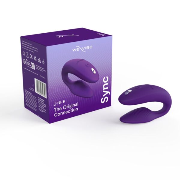 Смарт-вібратор для пар We-Vibe Sync 2 Purple, 10 віброрежимів, пульт ДК