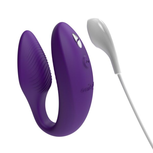 Смарт-вібратор для пар We-Vibe Sync 2 Purple, 10 віброрежимів, пульт ДК