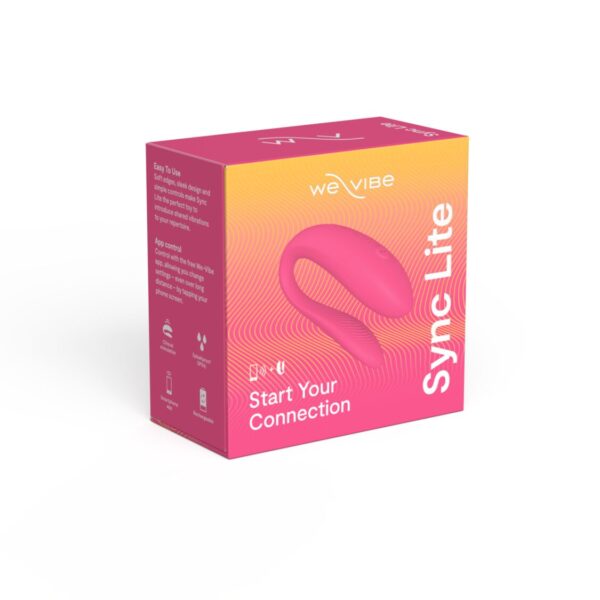 Смарт-вібратор для пар We-Vibe Sync Lite Pink, 10 віброрежимів, можна поєднувати з проникним сексом