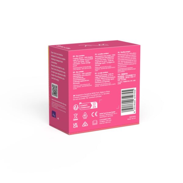 Смарт-вібратор для пар We-Vibe Sync Lite Pink, 10 віброрежимів, можна поєднувати з проникним сексом