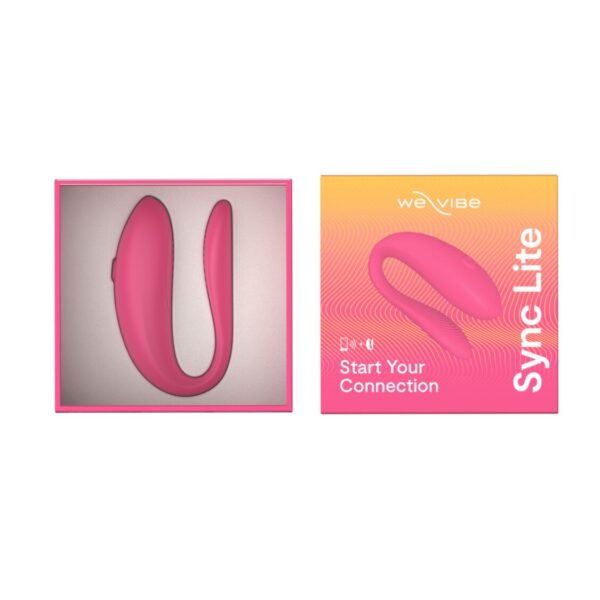 Смарт-вібратор для пар We-Vibe Sync Lite Pink, 10 віброрежимів, можна поєднувати з проникним сексом