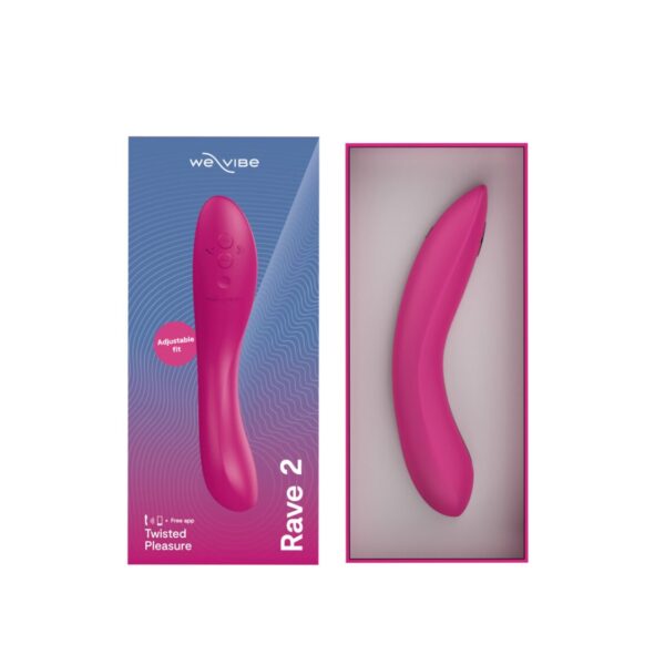 Смарт-вібратор We-Vibe Rave 2 Twisted Pleasure Pink, для точки G та входу в піхву, 2 мотори