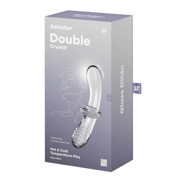 Скляний дилдо Satisfyer Double Crystal (Transparent)