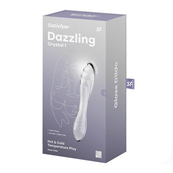 Скляний дилдо Satisfyer Dazzling Crystal 1 (Transparent)