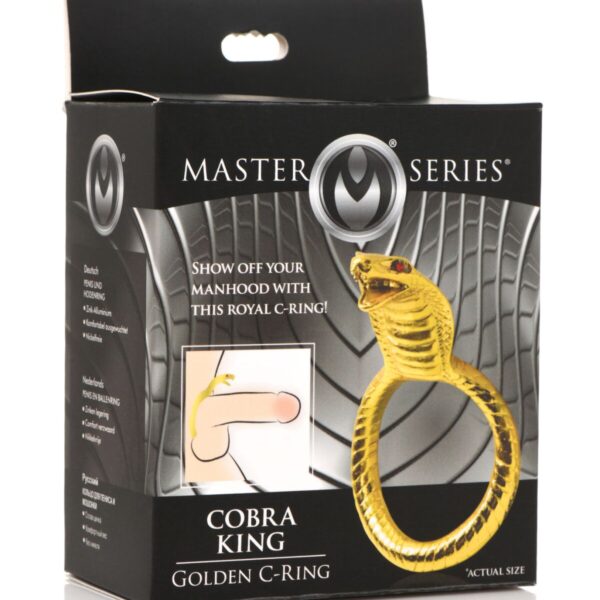 Ерекційне кільце Master Series Cobra King Golden Cock Ring