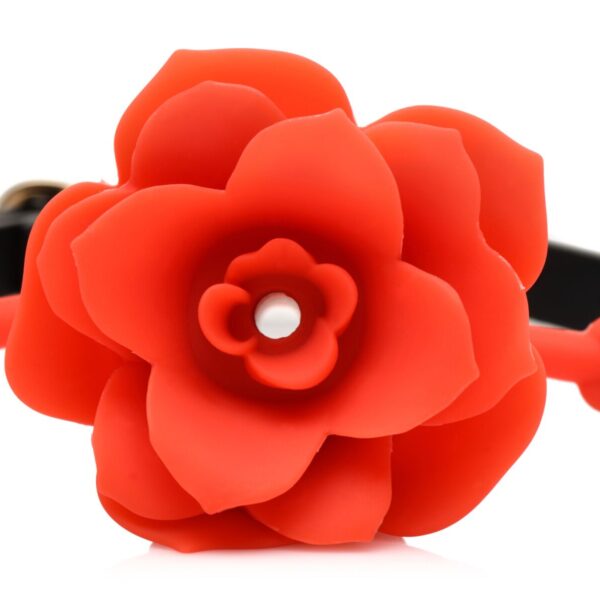 Кляп Master Series Blossom Silicone Rose Gag - Red