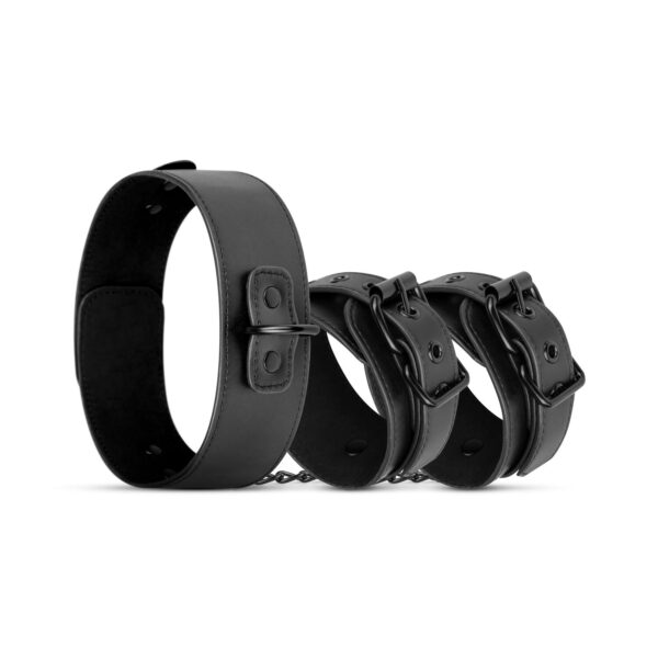 Наручники с повідцем Bedroom Fantasies Collar & Wrist - Black