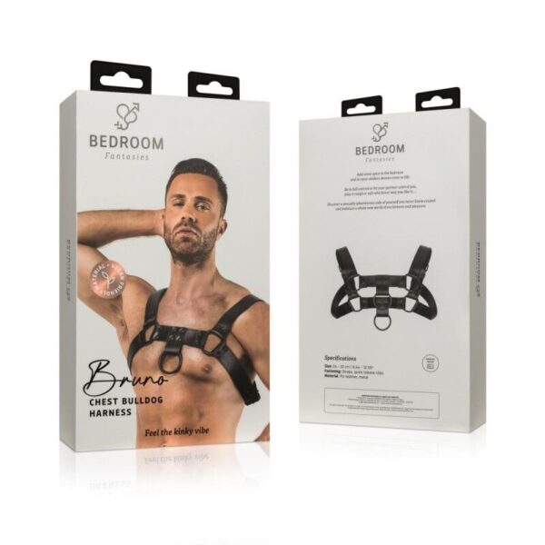 Портупея Bedroom Fantasies Bruno Chest Bulldog Harness - Black