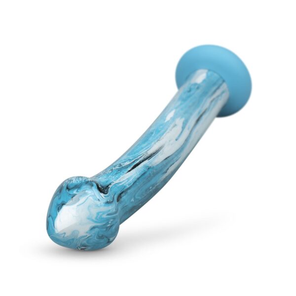 Скляний дилдо Gildo - Ocean Ripple Glass Dildo