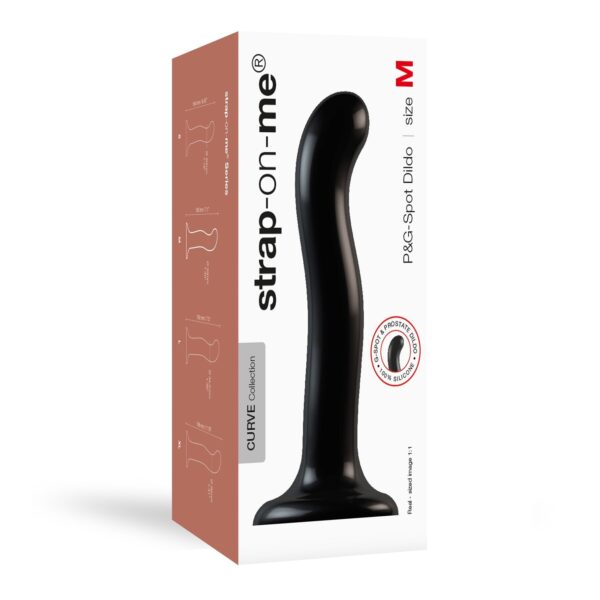 Насадка для страпона Strap-On-Me P&G-Spot Dildo, силікон, розмір M