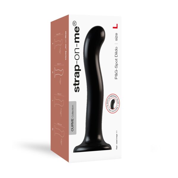 Насадка для страпона Strap-On-Me P&G-Spot Dildo, силікон, розмір L