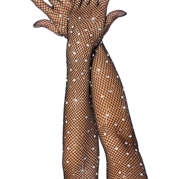 Довгі рукавички Leg Avenue Rhinestone opera length gloves