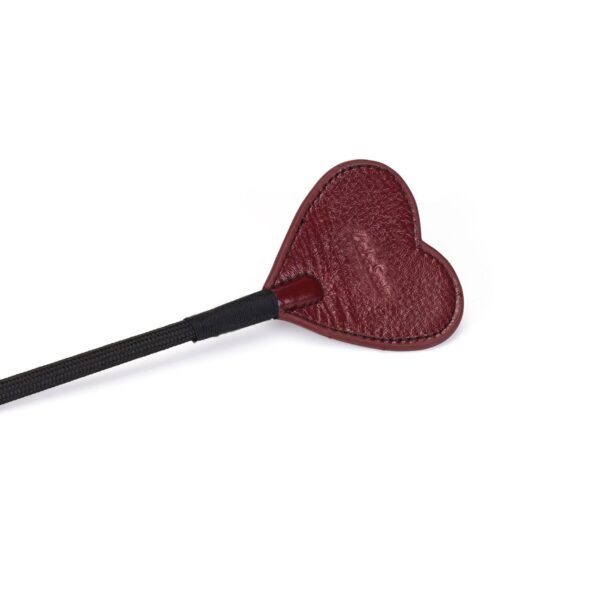 Ляскалка Liebe Seele Wine Red Riding Crop with Heart-Shape Tip