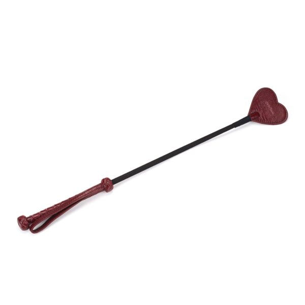 Ляскалка Liebe Seele Wine Red Riding Crop with Heart-Shape Tip