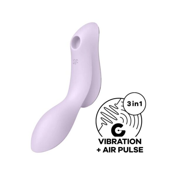 Вакуумний стимулятор з вібрацією Satisfyer Curvy Trinity 2 Violet