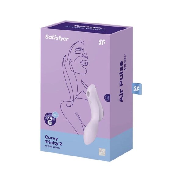 Вакуумний стимулятор з вібрацією Satisfyer Curvy Trinity 2 Violet