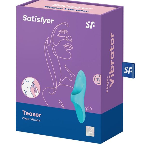 Вібратор на палець Satisfyer Teaser Light Blue