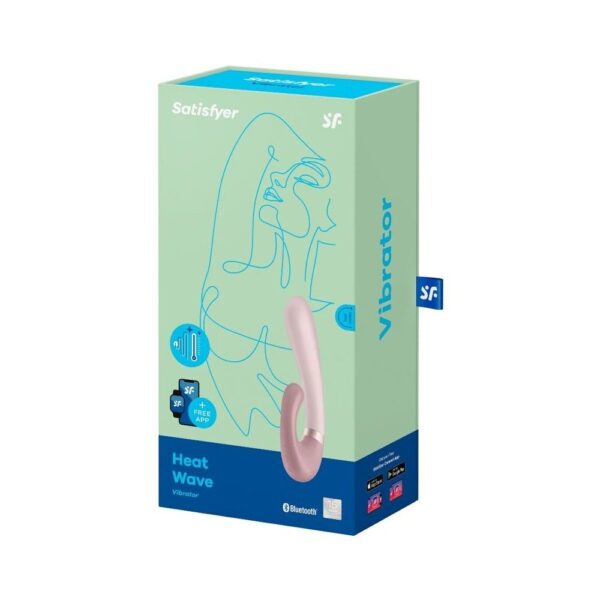 Смарт вібратор-кролик із підігрівом Satisfyer Heat Wave Mauve