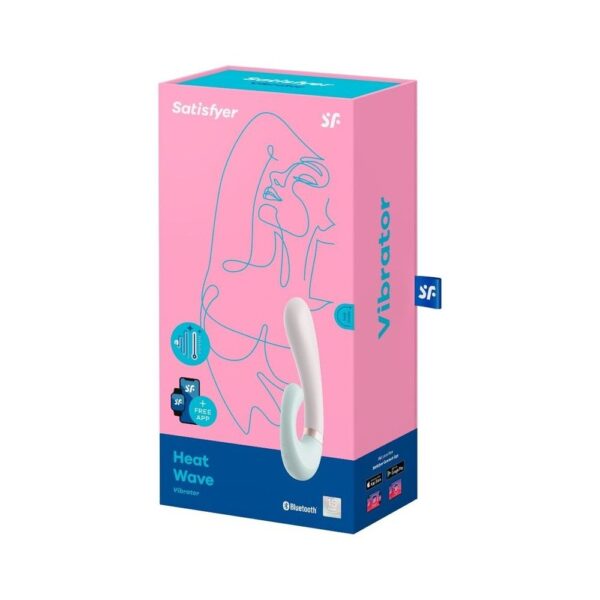 Смарт вібратор-кролик із підігрівом Satisfyer Heat Wave Mint