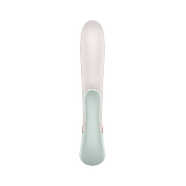 Смарт вібратор-кролик із підігрівом Satisfyer Heat Wave Mint