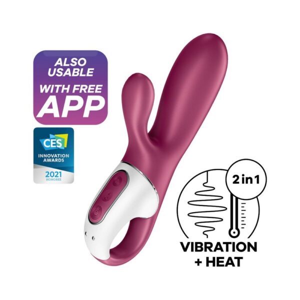 Смарт вібратор кролик із підігрівом Satisfyer Hot Bunny