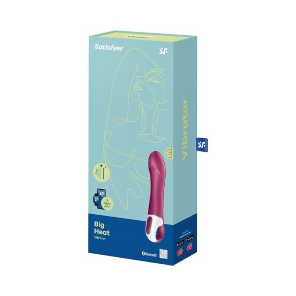 Смарт вібратор точки G Satisfyer Big Heat з функцією підігріву