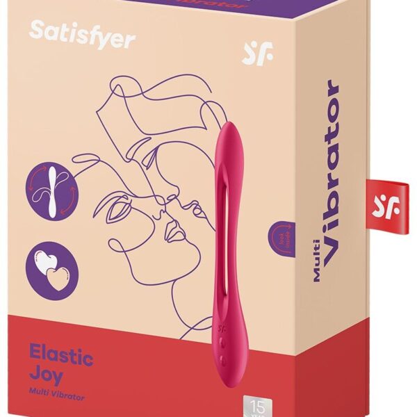 Універсальний гнучкий вібратор для пар Satisfyer Elastic Joy Red