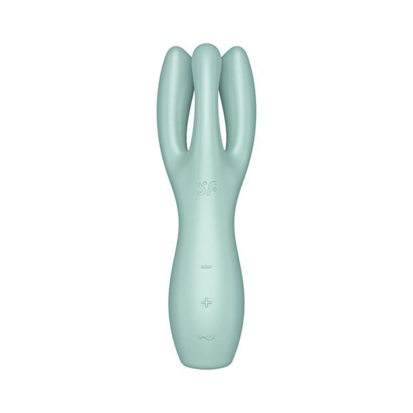 Кліторальний вібратор Satisfyer Threesome 3 Mint з трьома пальчиками