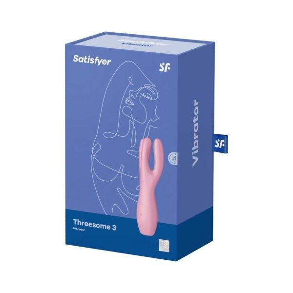 Кліторальний вібратор Satisfyer Threesome 3 Pink з трьома пальчиками