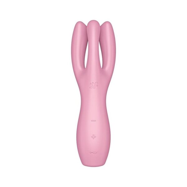 Кліторальний вібратор Satisfyer Threesome 3 Pink з трьома пальчиками