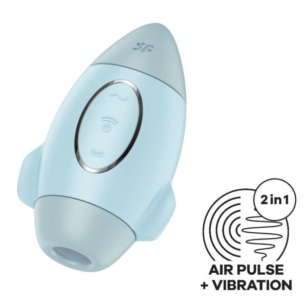 Вакуумний вібратор Satisfyer Mission Control Blue