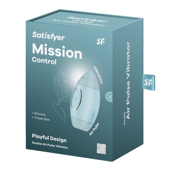 Вакуумний вібратор Satisfyer Mission Control Blue